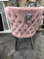 Load image into Gallery viewer, Plush-DC-27 Pink Dining Velvet Chair
