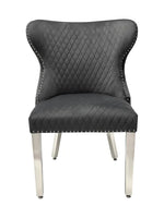 Load image into Gallery viewer, Plush-DC-27 Grey Velvet Dining Chair