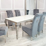 Load image into Gallery viewer, Plush-DT-02 Chrome Dining Table 2m