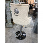 Load image into Gallery viewer, Plush-BS-24 Mink Fabric Bar Stool