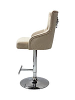 Load image into Gallery viewer, Plush-BS-24 Mink Fabric Bar Stool