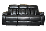 Load image into Gallery viewer, Vancouver 3 + 2 Recliner Leather Aire Sofa- Black