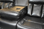 Load image into Gallery viewer, Vancouver 3 + 2 Recliner Leather Aire Sofa- Black
