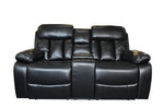 Load image into Gallery viewer, Vancouver 3 + 2 Recliner Leather Aire Sofa- Black