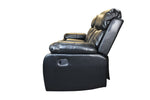 Load image into Gallery viewer, Vancouver 3 + 2 Recliner Leather Aire Sofa- Black