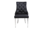 Load image into Gallery viewer, Plush-DC-24 Midnight Black PU Leather Dining Chair