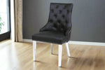 Load image into Gallery viewer, Plush-DC-24 Midnight Black PU Leather Dining Chair