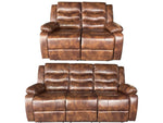 Load image into Gallery viewer, Roma 3 + 2 Recliner Leather Aire Sofa Brown