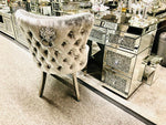 Load image into Gallery viewer, Plush-DC-27 HQ Brushed Silver Dining Chair