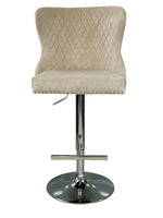 Load image into Gallery viewer, Plush-BS-27 Mink Velvet Bar Stool