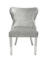 Load image into Gallery viewer, Plush-DC-27 HQ Brushed Silver Dining Chair