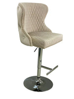 Load image into Gallery viewer, Plush-BS-27 Mink Velvet Bar Stool