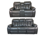 Load image into Gallery viewer, Vancouver 3 + 2 Recliner Leather Aire Sofa- Grey