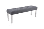 Load image into Gallery viewer, Plush-DB-24 Hudson Grey PU Bench