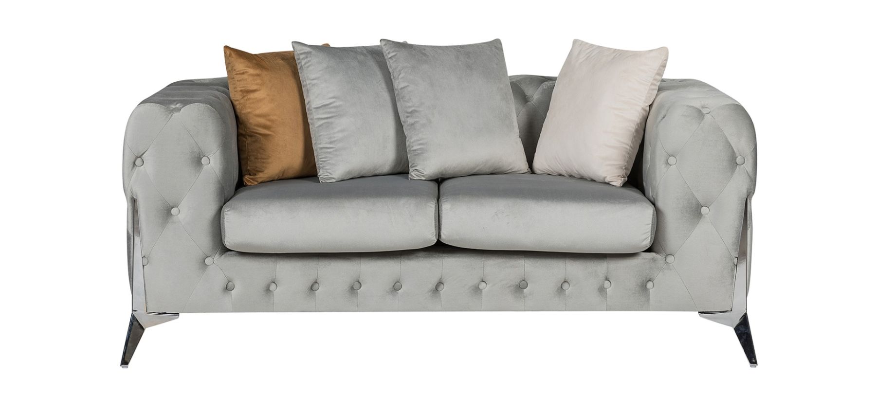 Matrix 3 + 2 Fabric Plush Velvet - Grey