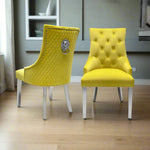 Load image into Gallery viewer, Plush-DC-24 Mustard Velvet Dining Chair
