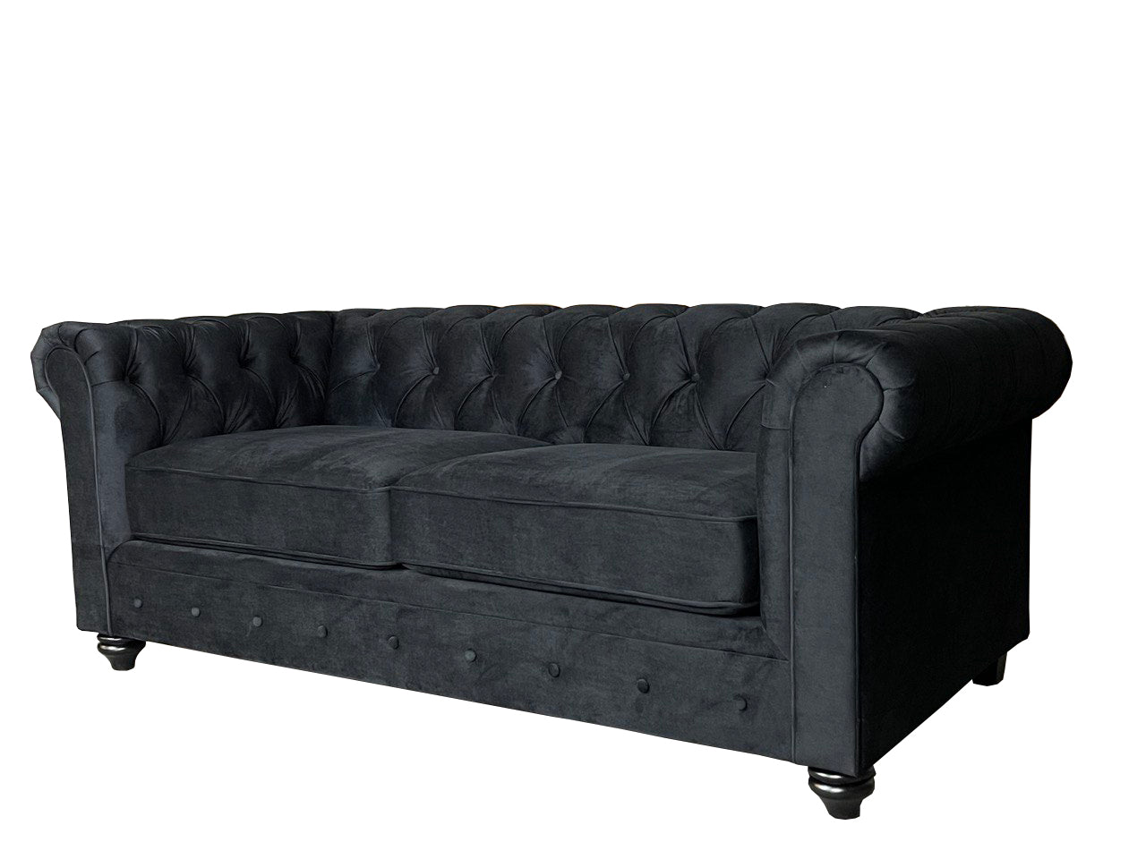 Chesterfield 3 + 2 Fabric Black