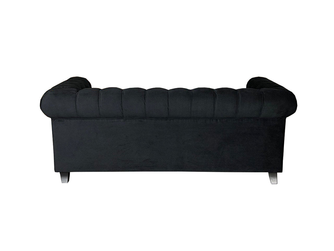 Chesterfield 3 + 2 Fabric Black