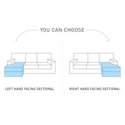 Laurence Corner Sofa Bed Plush Velvet Right Hand - Grey