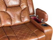 Amsterdam 3 + 2 Leather electric Led Reclining Sofa