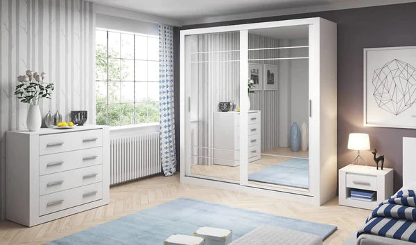 Plush-WA-08 Sliding Door Wardrobe 203cm