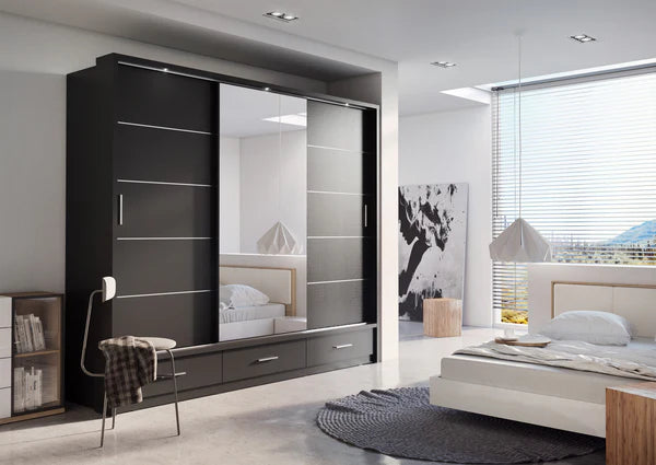 Plush-WA-01 Sliding Door Wardrobe 250cm