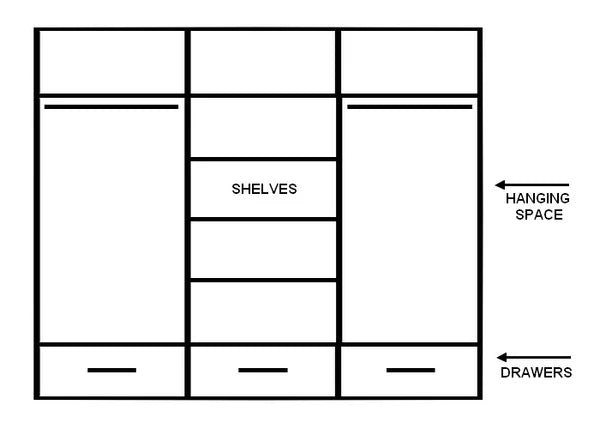 Plush-WA-01 Sliding Door Wardrobe 250cm