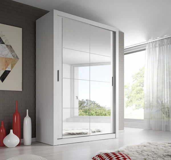 Plush-WA-19 Sliding Door Wardrobe 120cm