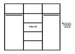 Load image into Gallery viewer, Plush-WA-02 Sliding Door Wardrobe 250cm
