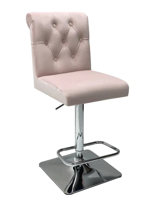 Plush-BS-25 Pink Bar Stool