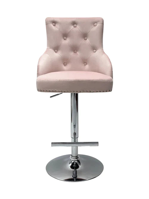 Plush-BS-25 Pink Bar Stool