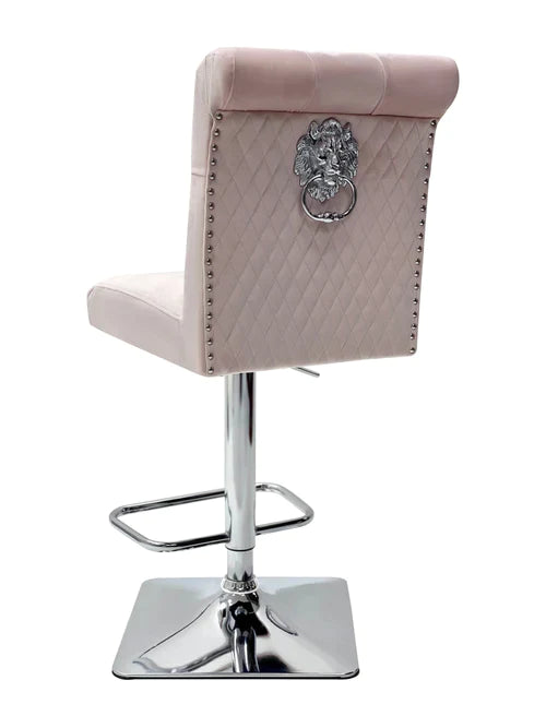 Plush-BS-25 Pink Bar Stool