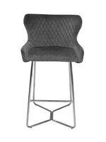 Load image into Gallery viewer, Plush-BS-38 Grey Bar Stool
