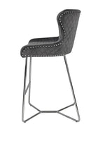 Load image into Gallery viewer, Plush-BS-38 Grey Bar Stool
