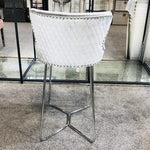 Load image into Gallery viewer, Plush-BS-38 Silver HQ Bar Stool
