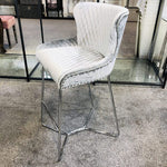 Load image into Gallery viewer, Plush-BS-38 Silver HQ Bar Stool
