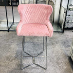 Load image into Gallery viewer, Plush-BS-38 Pink Bar Stool
