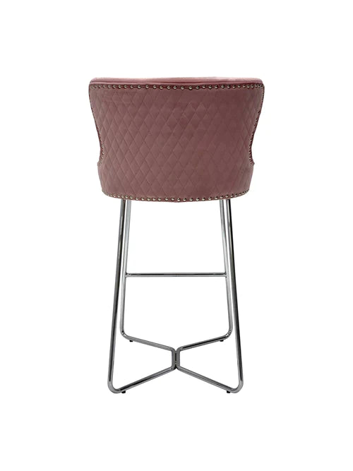 Plush-BS-38 Pink Bar Stool