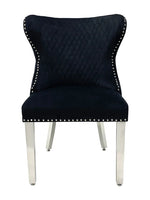 Load image into Gallery viewer, Plush-DC-27 Black Velvet Dining Chair
