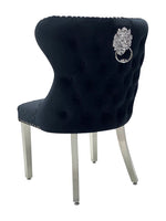 Load image into Gallery viewer, Plush-DC-27 Black Velvet Dining Chair
