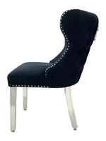 Load image into Gallery viewer, Plush-DC-27 Black Velvet Dining Chair
