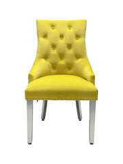 Plush-DC-24 Mustard Velvet Dining Chair