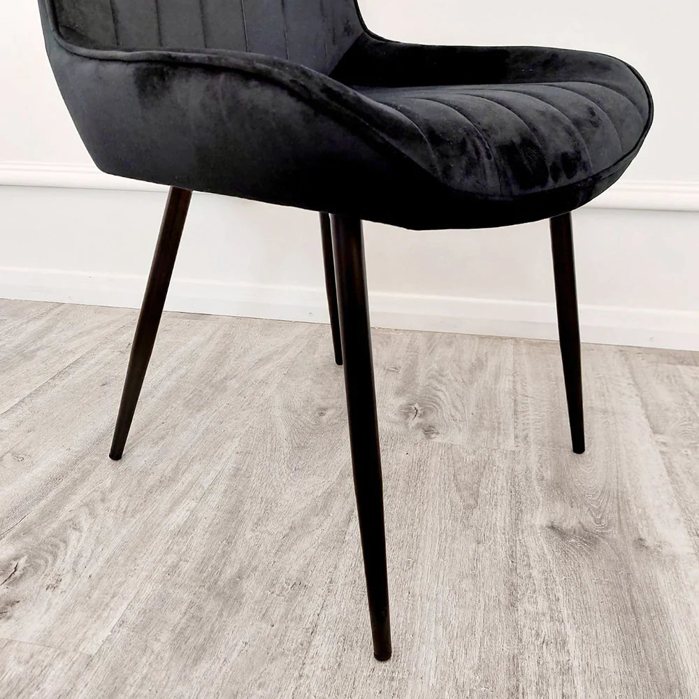 Plush-DC-13 Velvet Dining Chair