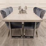 Load image into Gallery viewer, Plush-DT-19 1.8 Dining Table Solid Light Pine wood with Chrome Metal Legs
