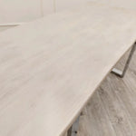 Load image into Gallery viewer, Plush-DT-19 1.8 Dining Table Solid Light Pine wood with Chrome Metal Legs
