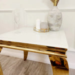 Load image into Gallery viewer, Plush-DT-02 Gold Lamp Table
