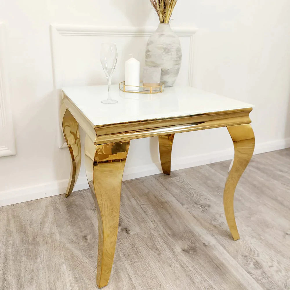 Plush-DT-02 Gold Lamp Table