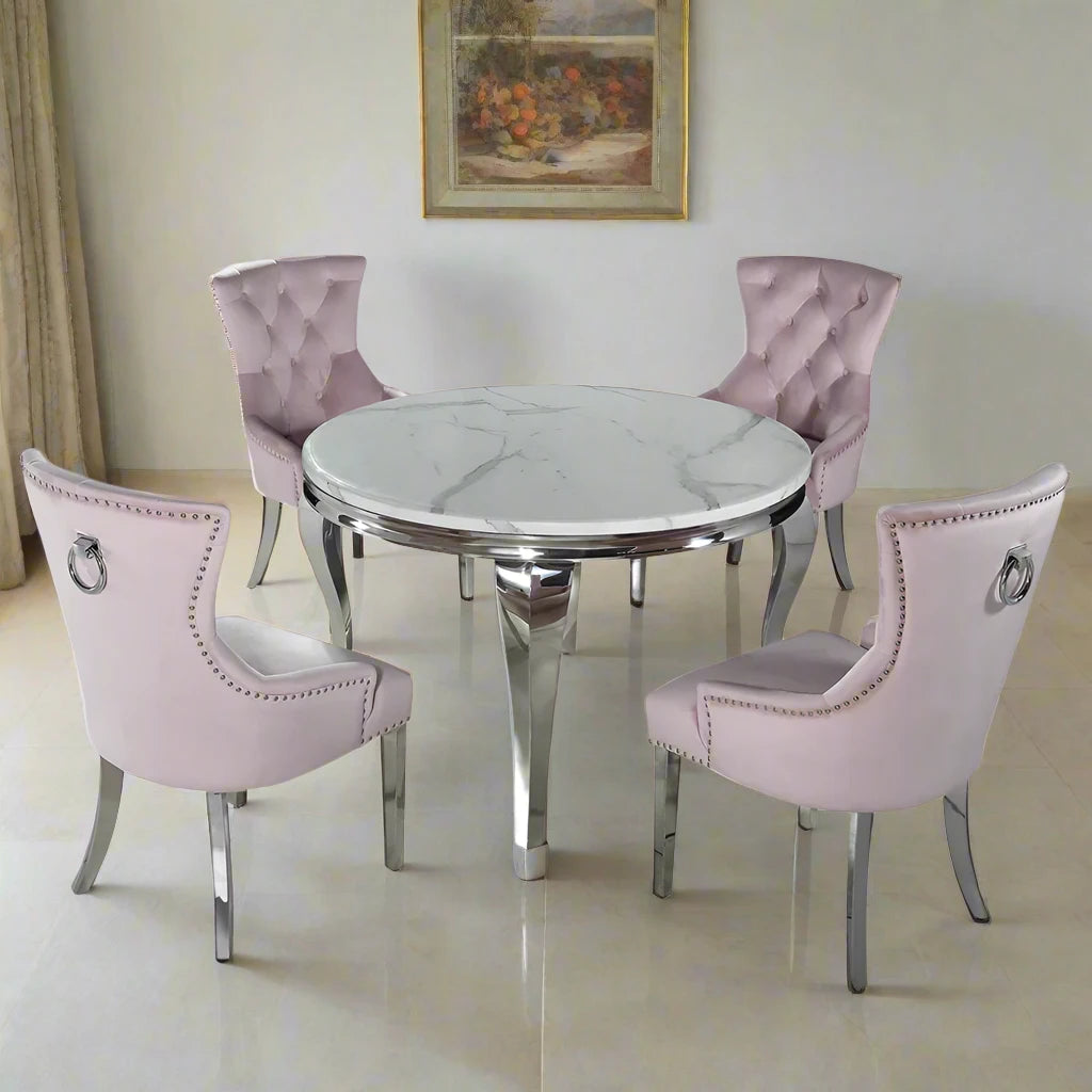 Plush-DT-02 Round Dining Table 1.3m