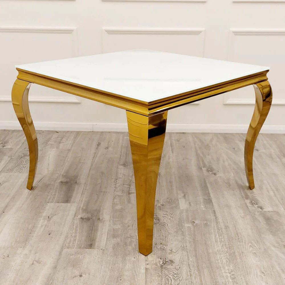 Plush-DT-02 Gold Dining Table 1m