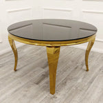 Load image into Gallery viewer, Plush-DT-02 Gold Dining Table 1.6m
